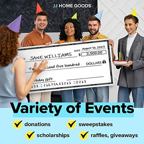 JJ CARE Giant Check